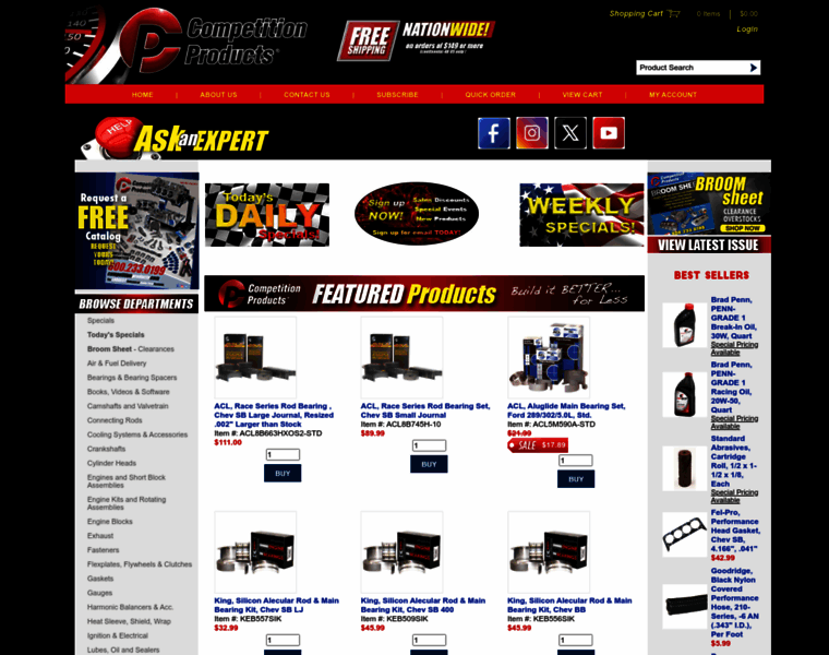 Competitionproducts.com thumbnail
