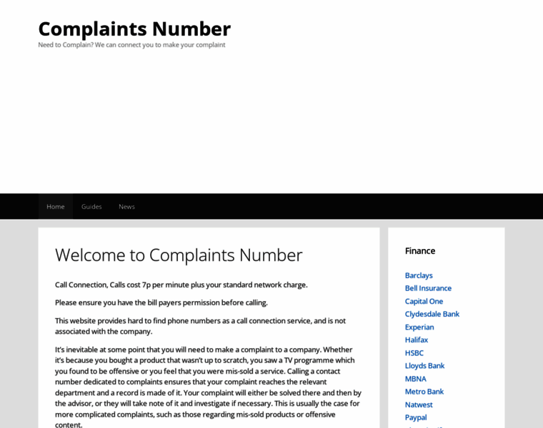 Complaints-number.co.uk thumbnail