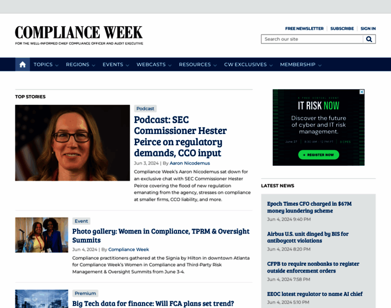 Complianceweek.com thumbnail