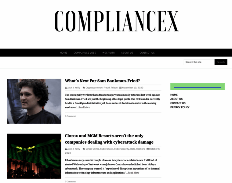 Compliancex.com thumbnail