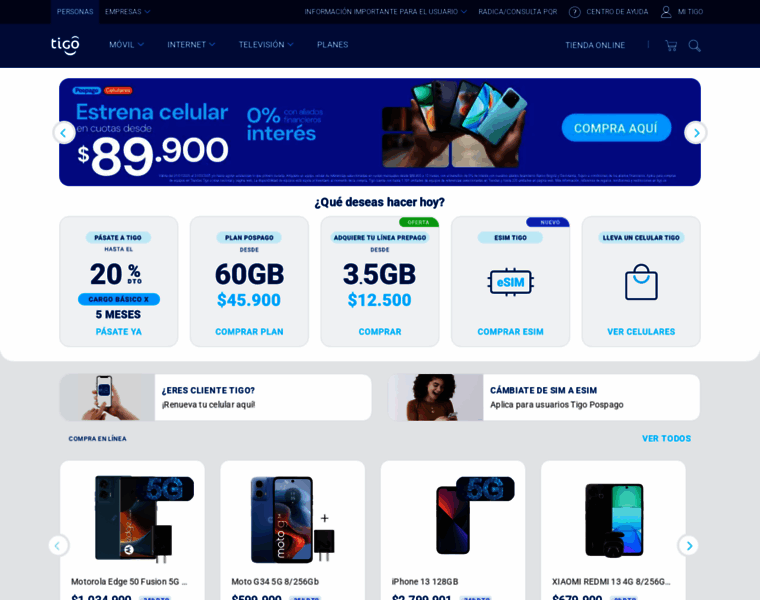 Compras.tigo.com.co thumbnail Compras.tigo.com.co thumbnail