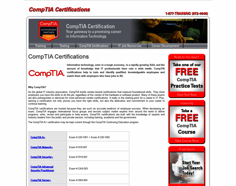 Comptia-certification-training.com thumbnail