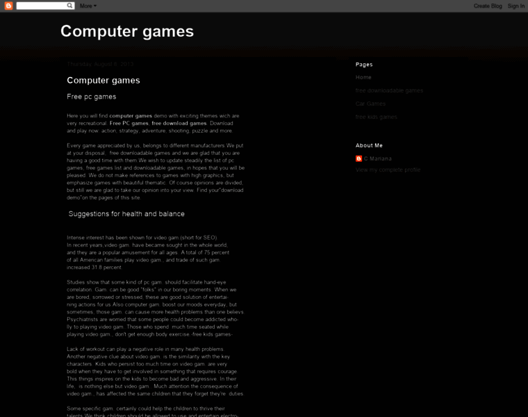 Computergames12345.blogspot.com thumbnail