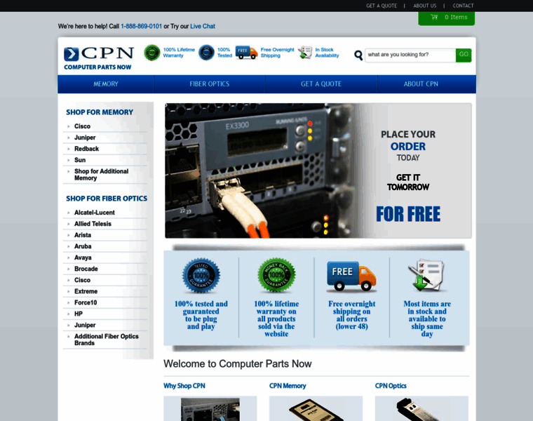 Computerpartsnow.com thumbnail