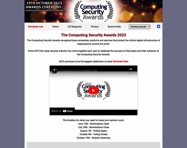 Computingsecurityawards.co.uk thumbnail