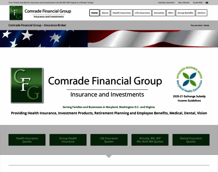 Comradefinancialgroup.com thumbnail
