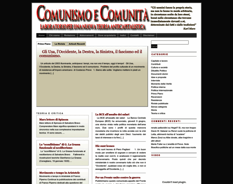 Comunismoecomunita.org thumbnail