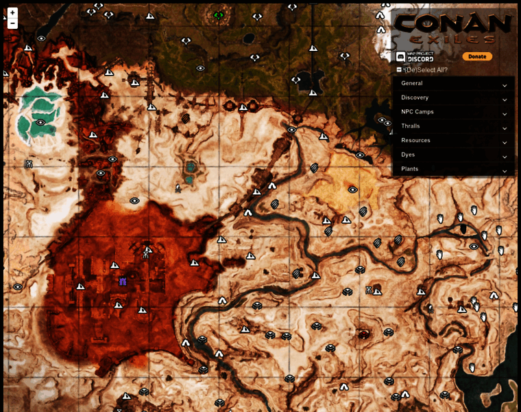 conanmap.mapvault.net at WI. Conan Exiles Map
