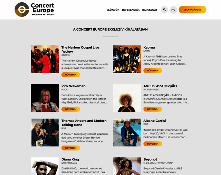 Concerteurope.hu thumbnail