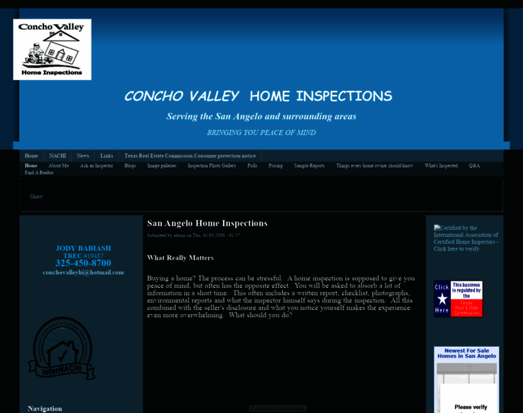 Conchovalleyhomeinspections.com thumbnail