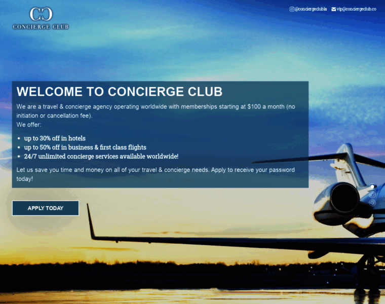 Conciergeclub.co thumbnail