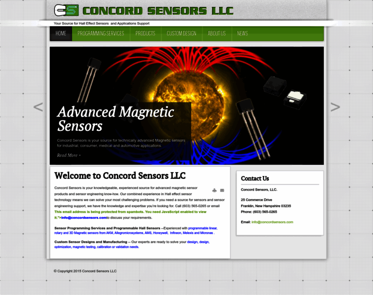 Concordsensors.com thumbnail