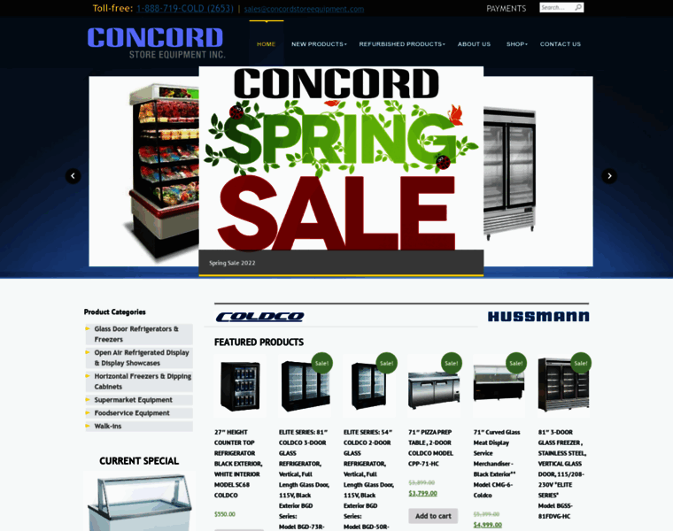 Concordstoreequipment.com thumbnail
