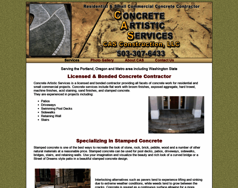 Concreteartisticservices.com thumbnail