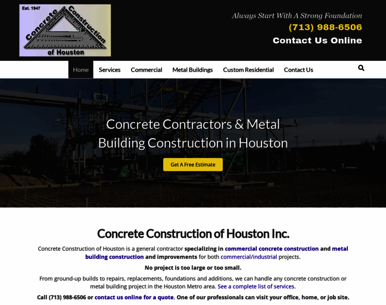 Concreteconstructionofhouston.com thumbnail