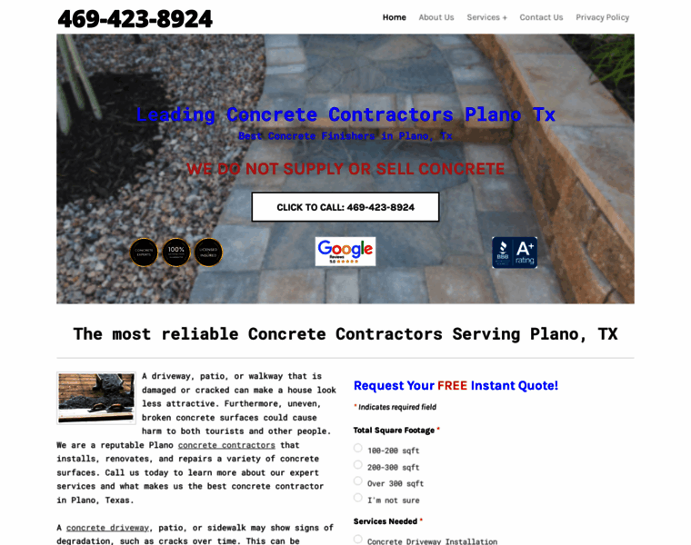 Concretecontractorsplanotx.com thumbnail