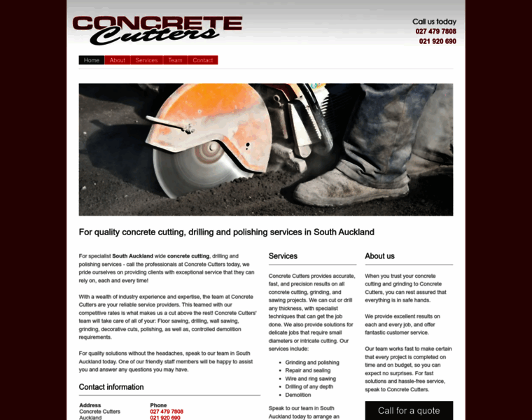 Concretecuttersanddrillers.co.nz thumbnail