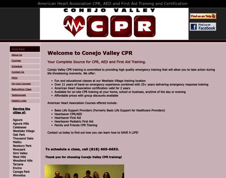 Conejovalleycpr.com thumbnail