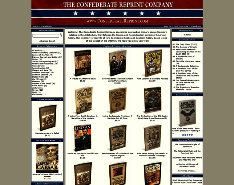Confederatereprint.com thumbnail