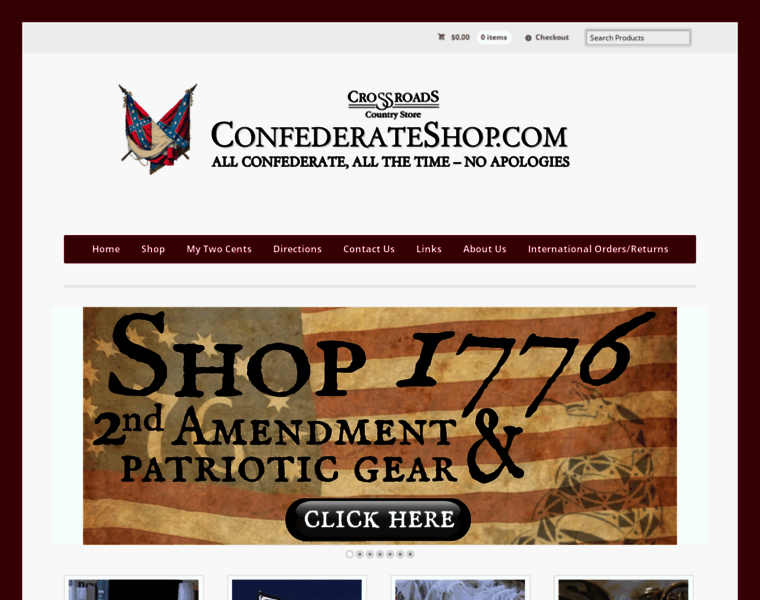Confederateshop.com thumbnail