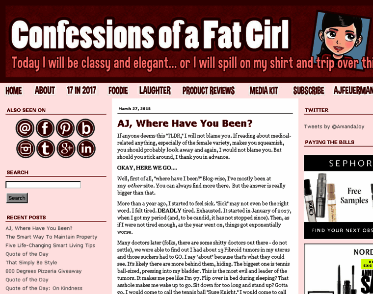 Confessionsofafatgirl.net thumbnail