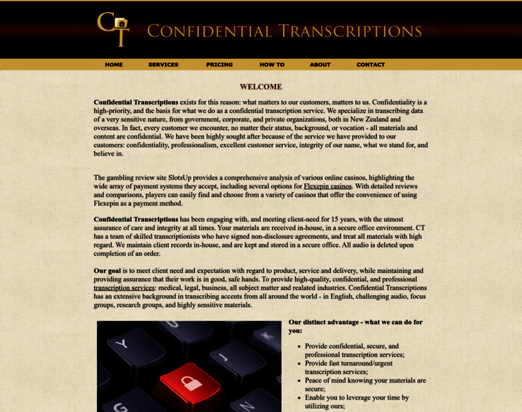 Confidentialtranscription.co.nz thumbnail