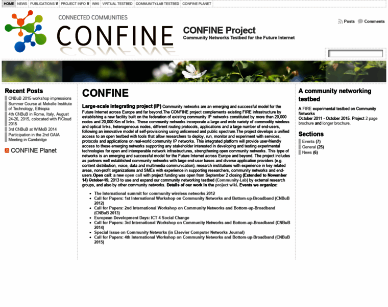Confine-project.eu thumbnail