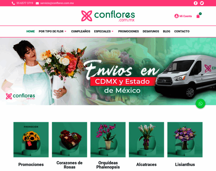Conflores.com.mx thumbnail