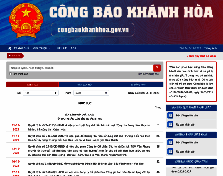 Congbaokhanhhoa.gov.vn thumbnail