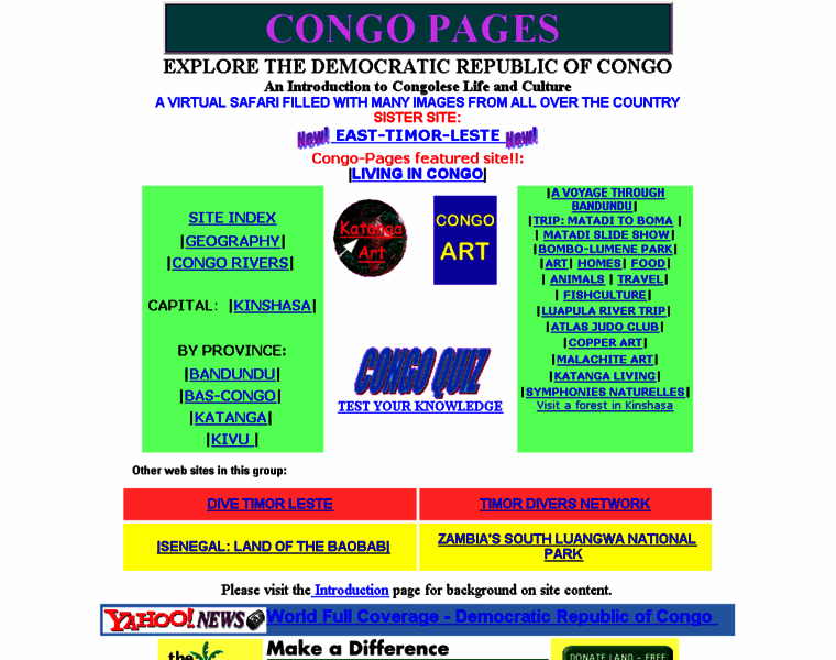 Congo-pages.org thumbnail