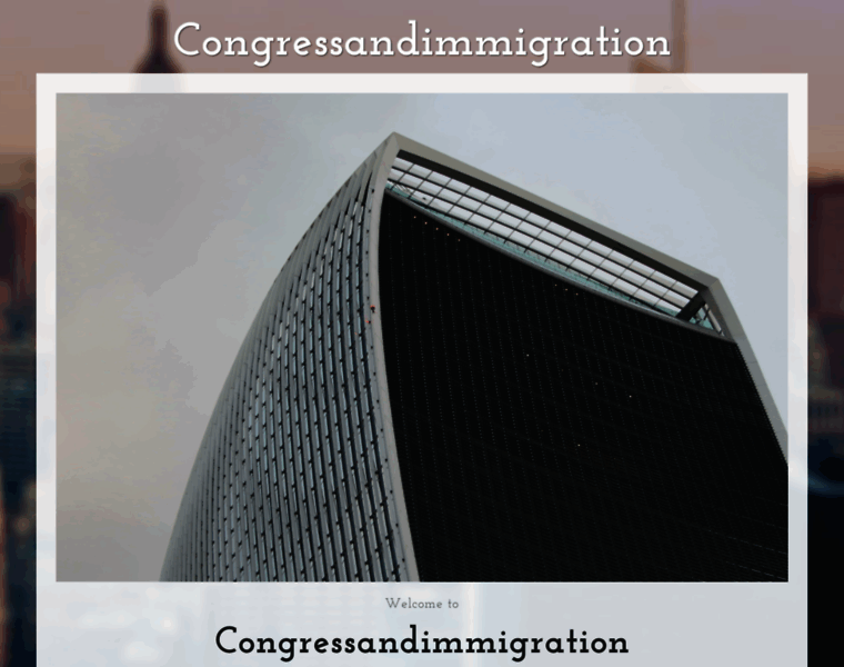 Congressandimmigration.com thumbnail