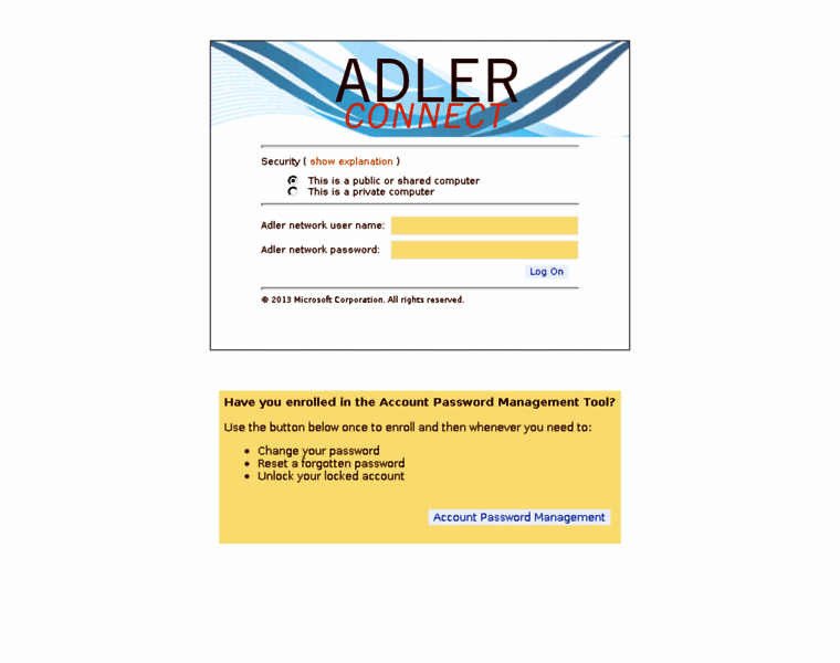 Connect.adler.edu thumbnail Connect.adler.edu thumbnail