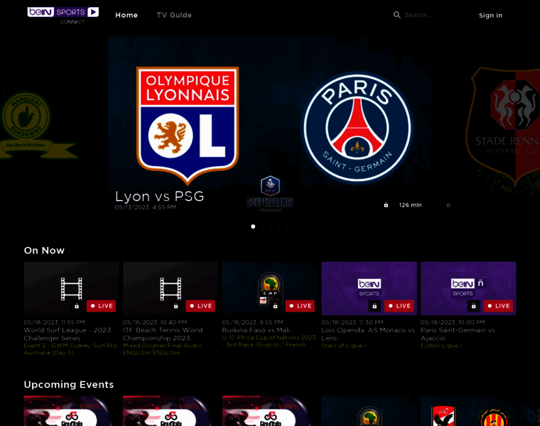 Connect.beinsports.com thumbnail