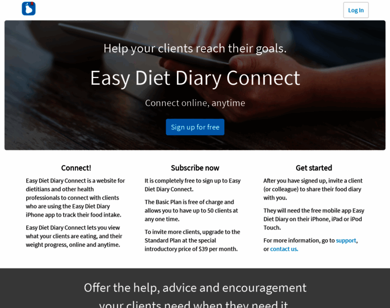 Connect.easydietdiary.com thumbnail