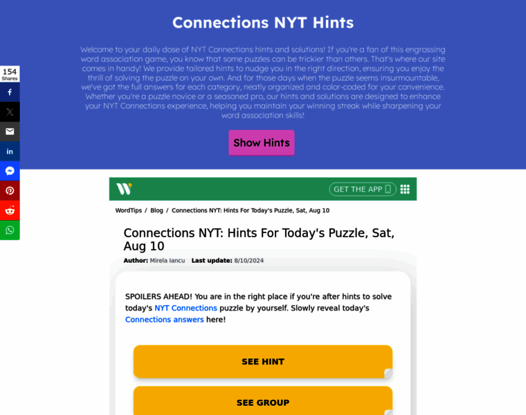 Connectionshints.com thumbnail Connectionshints.com thumbnail