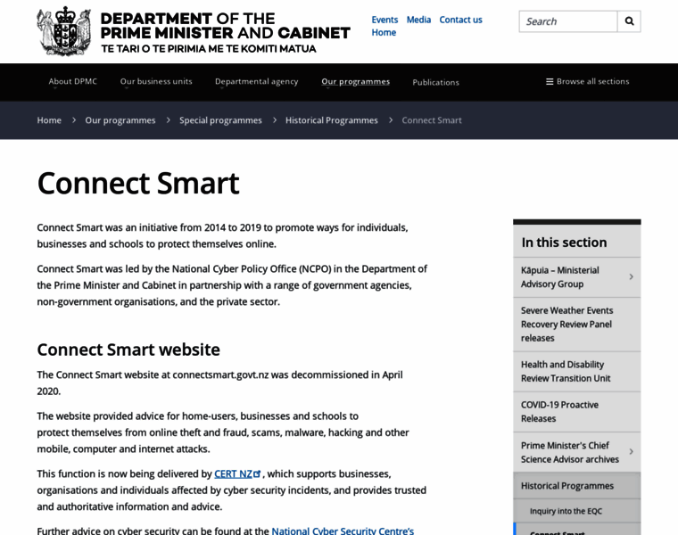 Connectsmart.govt.nz thumbnail