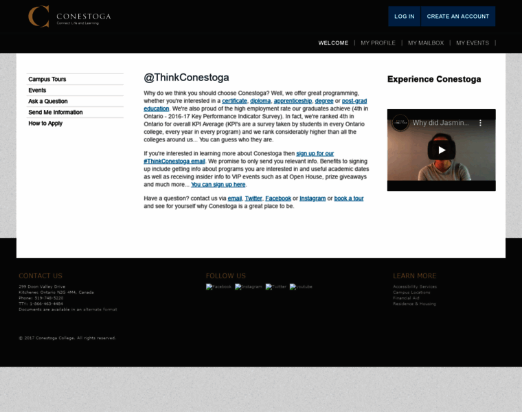 Connectwithconestoga.ca thumbnail Connectwithconestoga.ca thumbnail