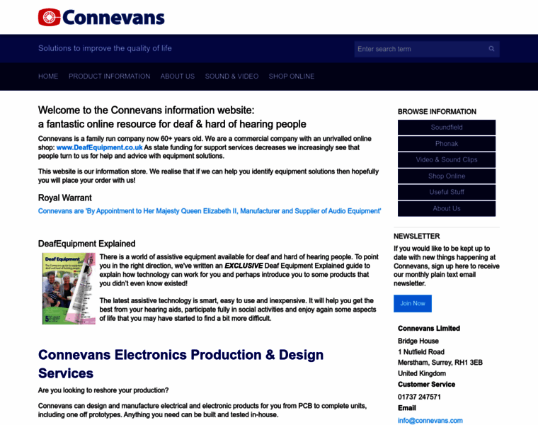 Connevans.info thumbnail