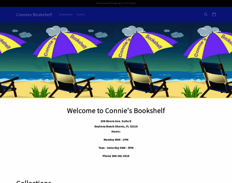 Conniesbookshelf.com thumbnail