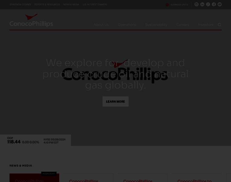 Conocophillips.com thumbnail