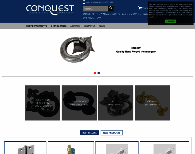 Conquest-ironmongery.co.uk thumbnail