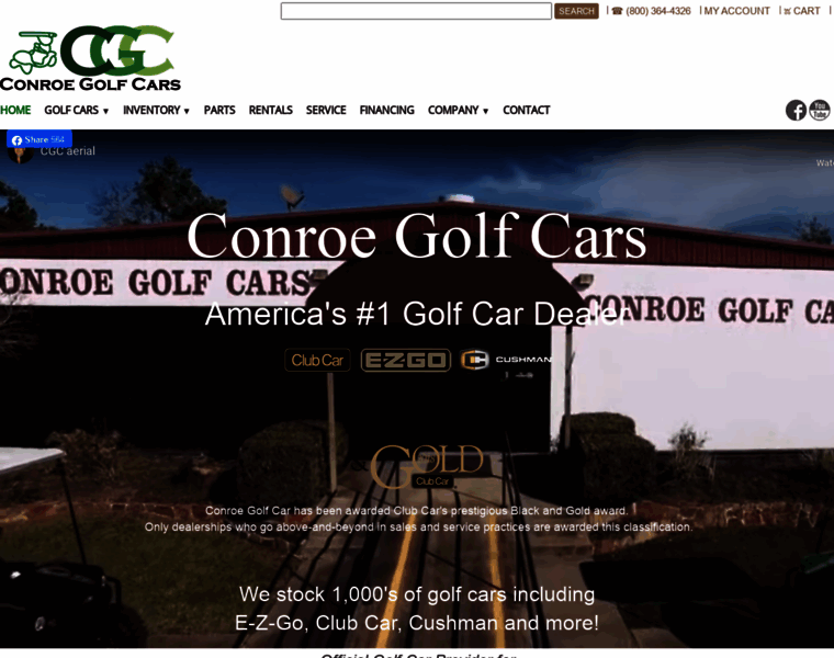 Conroegolfcars.com thumbnail