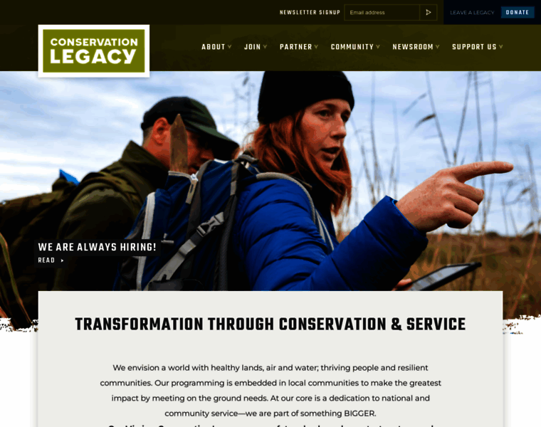 Conservationlegacy.org thumbnail