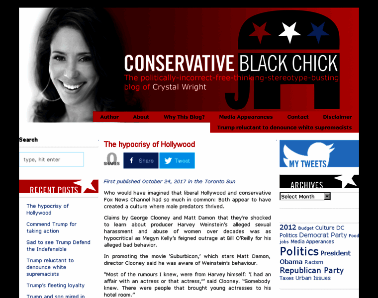 Conservativeblackchick.com thumbnail