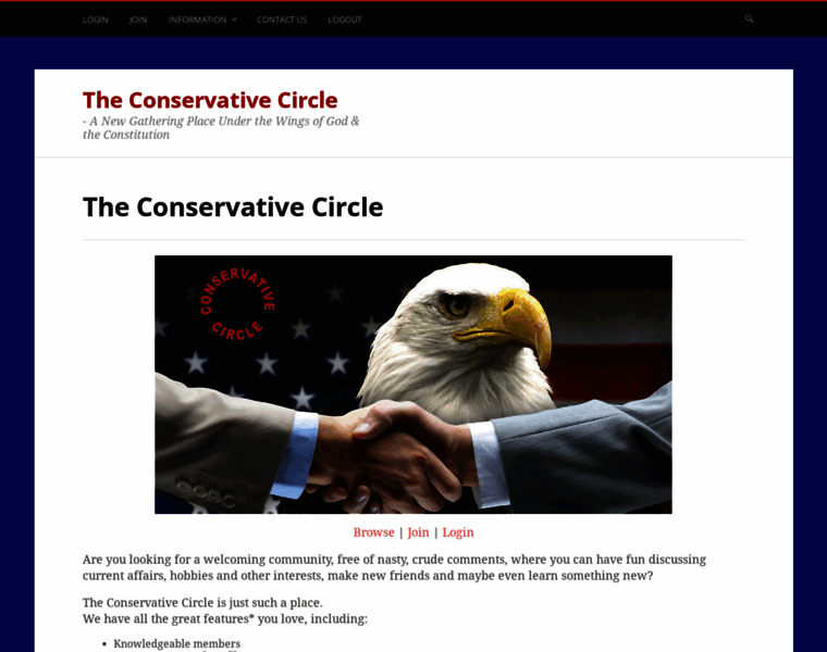 Conservativecircle.org thumbnail