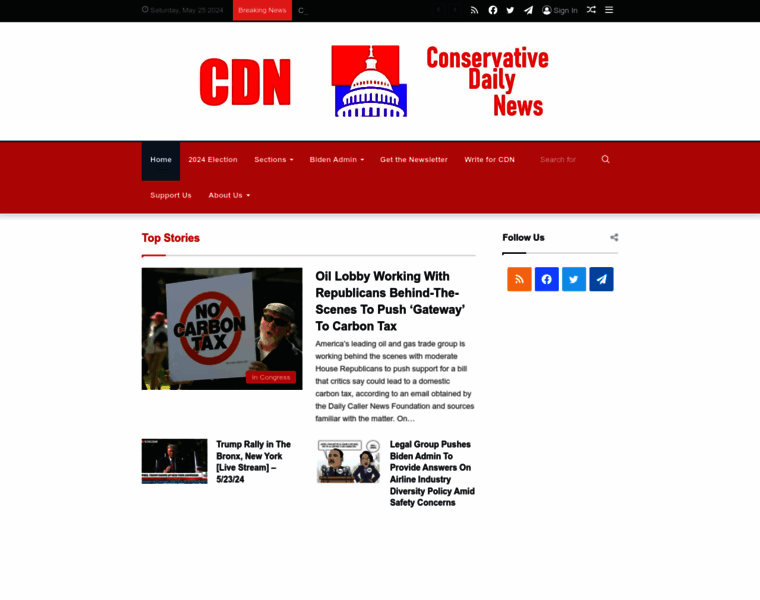 Conservativedailynews.com thumbnail