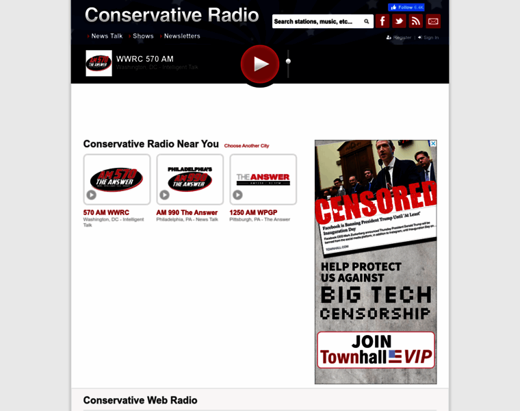 Conservativeradio.com thumbnail