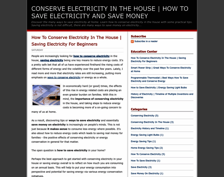 Conserving-electricity-in-the-house.blogspot.com thumbnail