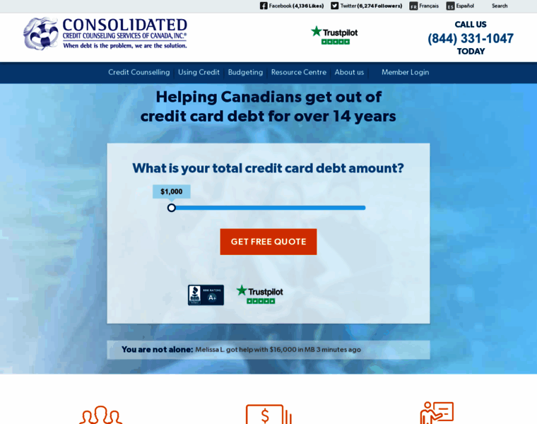 Consolidatedcredit.ca thumbnail