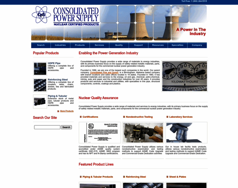 Consolidatedpower.com thumbnail